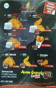 menu Franchise Crispyku Fried Chicken