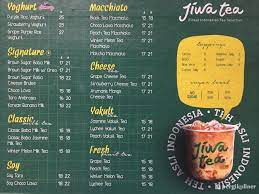 menu Franchise Jiwa Tea